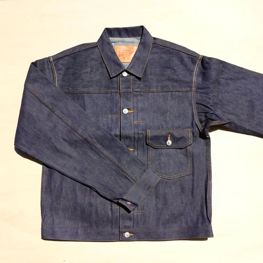 8ozデニムJKT シンチバック